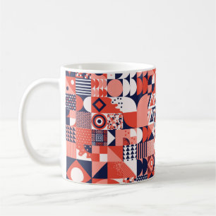 Caneca De Café Vintage retro bauhaus design vintage patch sem cos