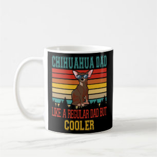 Caneca De Café Vintage Retro Chihuahua Pai Apenas Cooler Chihuahu