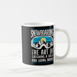 Caneca De Café Vintage Retro Gogggggggggggggggggggg de Snowboard