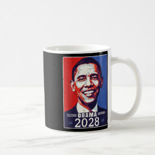 Caneca De Café Vintage Retro Obama 2028 48º Presidente América
