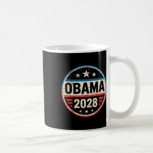 Caneca De Café Vintage Retro Obama Para O Presidente 2028 Tee