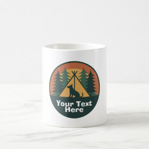 Caneca De Café Vintage Retro Pôr do Sol Personalizado para Pai e 