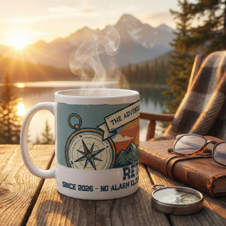 Caneca De Café Vintage Retro Retirement Adventure