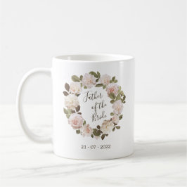 Caneca De Café Vintage Rosas franceses Padre da Noiva Mug