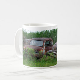 Caneca De Café Vintage rusty caminhão patina