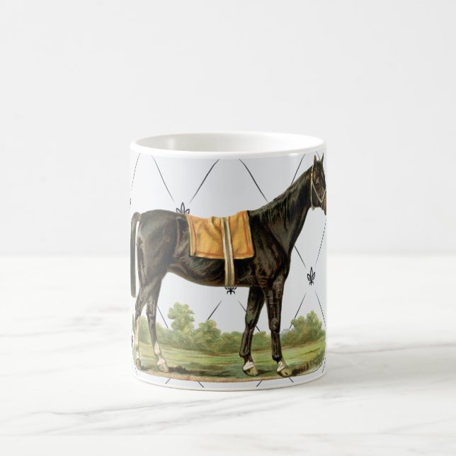 Caneca De Café Vintage Saddle Horse Mug (Centro)