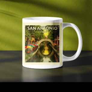 Caneca De Café Vintage San Antonio Texas