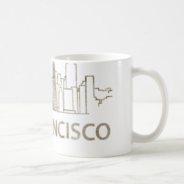 Caneca De Café Vintage San Francisco (Direita)