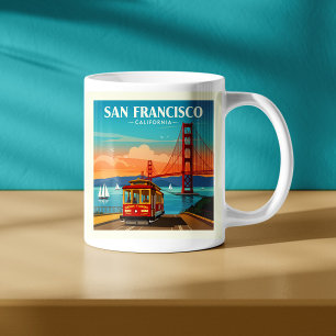 Caneca De Café Vintage San Francisco California