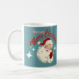 Caneca De Café Vintage Santa No. 4 - Merry Christmas
