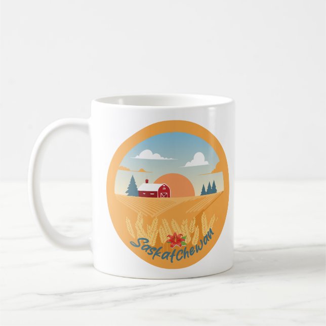 Caneca De Café Vintage Saskatchewan (Esquerda)