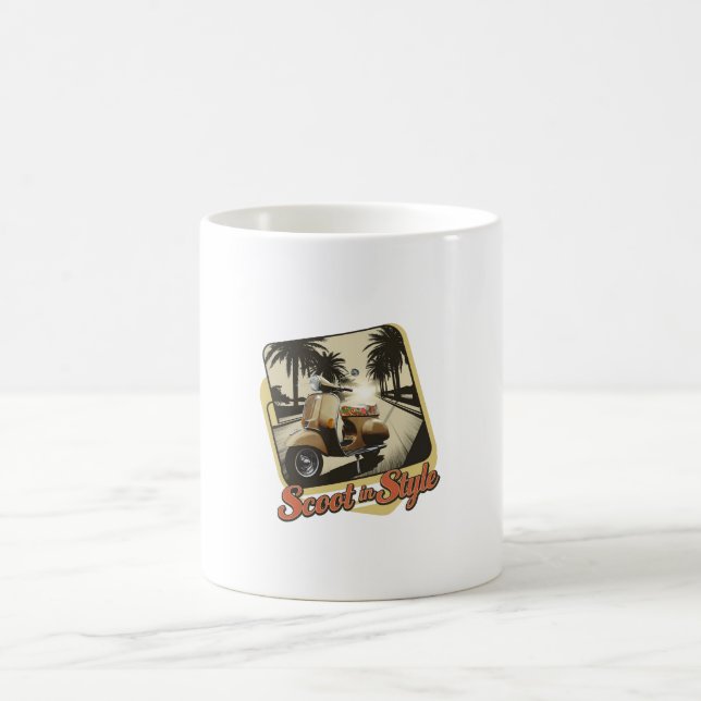 Caneca De Café Vintage Scoot in Style Mug (Centro)