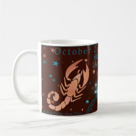 Caneca De Café Vintage Scorpio Dark Zodiac personalizado
