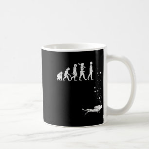Caneca De Café Vintage Scuba Merging Evolution Funny Diver Gift D