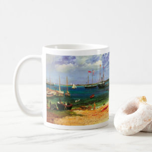 Caneca De Café Vintage Seascape, Nassau Harbour, por Bierstadt