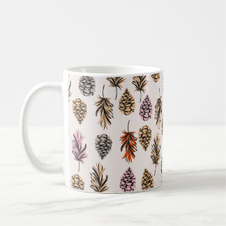 Caneca De Café Vintage sem cor Elementos de outono