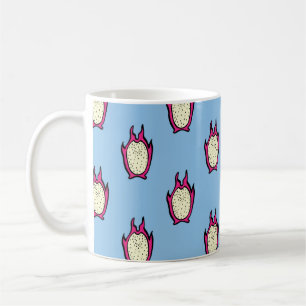 Caneca De Café Vintage sem descontinuidades com dragão desenhado