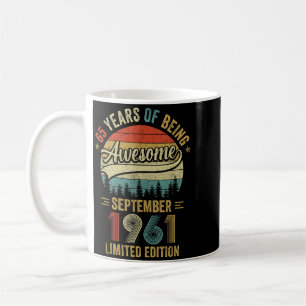 Caneca De Café Vintage setembro de 1961 65 Anos 65º Aniversário