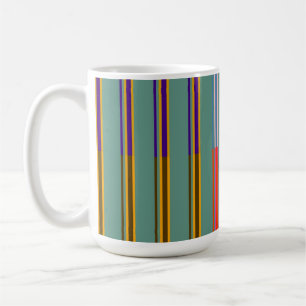 Caneca De Café Vintage Striped Personalizado - Mug