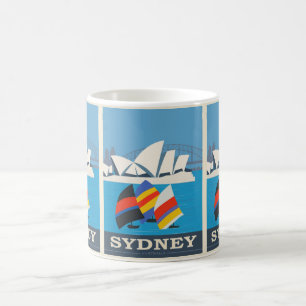 Caneca De Café Vintage Sydney: Feriado na Viagem da Austrália