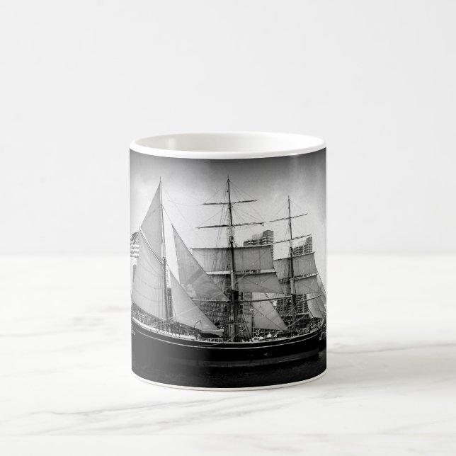 Caneca De Café Vintage Tall Ship (Centro)