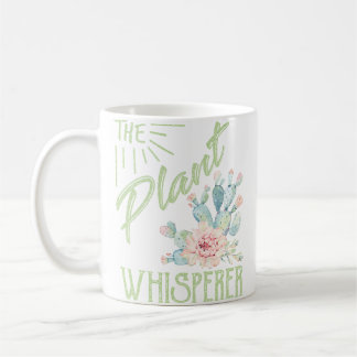 Caneca De Café Vintage The Plant Whisperer Cactuss Jardim Retro