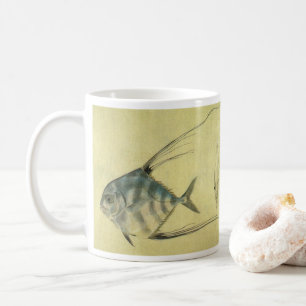 Caneca De Café Vintage Threadfin Trevally, Peixe Pompano Africano