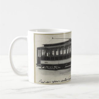 Caneca De Café Vintage Trolley Mug - Sip and Transport Back