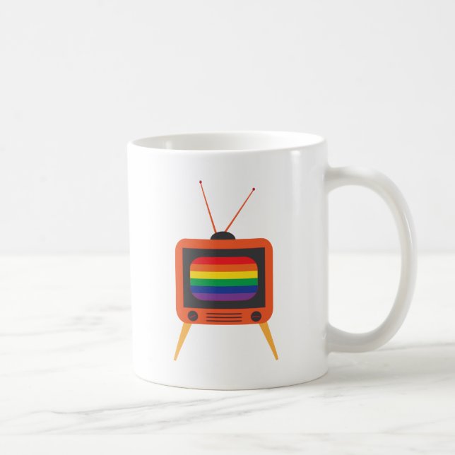 Caneca De Café Vintage TV (Direita)