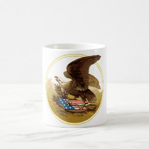 Caneca De Café Vintage U.S. American Eagle Mug
