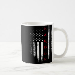 Caneca De Café Vintage Usa Red White Barber American Flag Legal G