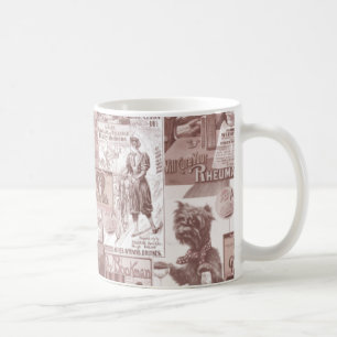 Caneca De Café Vintage Victorian Collage
