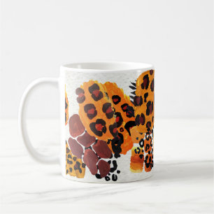 Caneca De Café Vintage Watercolor Deixa Ilustração.