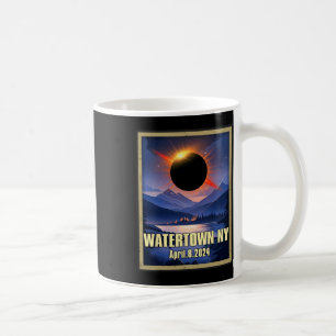 Caneca De Café Vintage Watertown Ny Total Eclipse Solar 2024