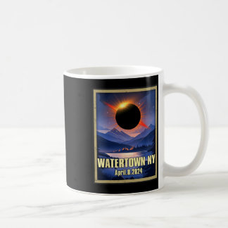Caneca De Café Vintage Watertown Ny Total Eclipse Solar 2024