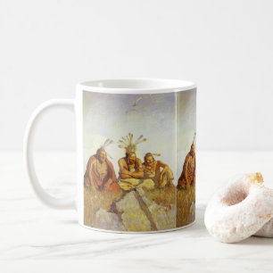 Caneca De Café Vintage West, Guardians War or Peace por NC Wyeth