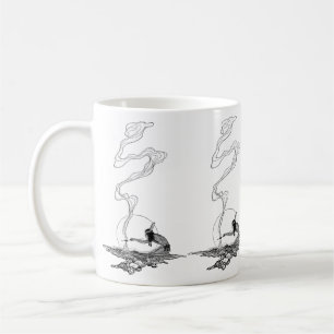 Caneca De Café Vintage West, indiano em sua solidão pelo NC Wyet