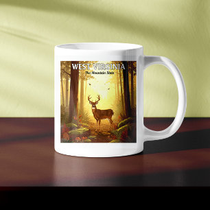 Caneca De Café Vintage West Virginia