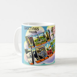 Caneca De Café Vintage West Virginia Saudação