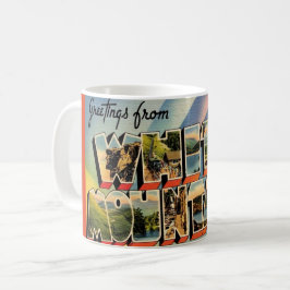 Caneca De Café Vintage White Mountains of NH Mug