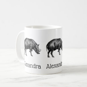 Caneca De Café Vintage Wild Boar Draar BW