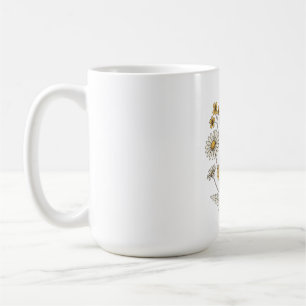 Caneca De Café Vintage Wildflower e Daisy Floral Mug Retro
