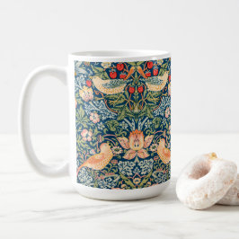 Caneca De Café Vintage William Morris 'Strawberry Thief' Padrão