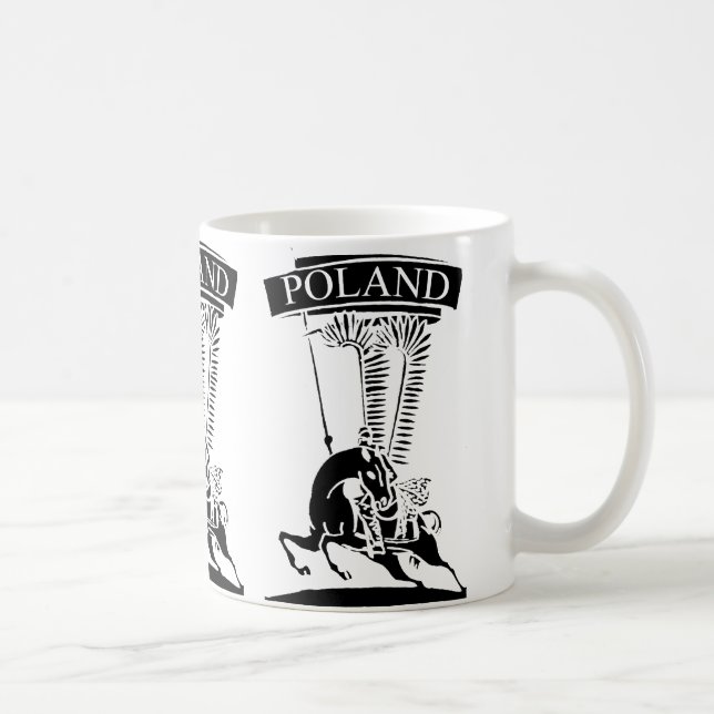 Caneca De Café Vintage Winged Hussar polonês (Direita)