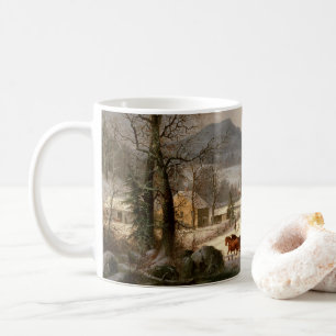 Caneca De Café Vintage Winter Fazenda house