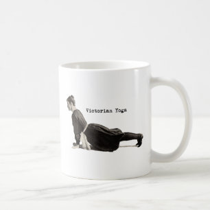 Caneca De Café Vintage Yoga Woman Up Dog Antigamente