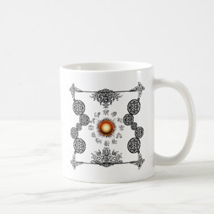 Caneca De Café Vintage Zodiac Art Deco Design Coffee Mug