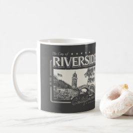 CANECA DE CAFÉ VINTAGEM DA CALIFÓRNIA RIVERSIDE - MONTE RUBIDOUX