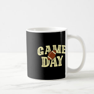 Caneca De Café Vintagem de Futebol do Game Day Team