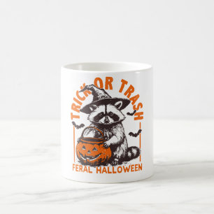 Caneca De Café Vintagem de Halloween com mágoa ou lixo